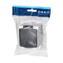 Gniazdo pojedyńcze 2P+Z Schuko AQUATIC MINI IP 54 biało-czarne