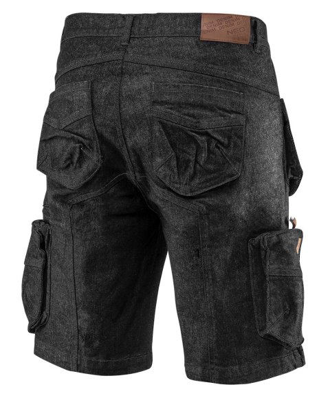 Krótkie spodenki robocze DENIM, czarne, rozmiar L