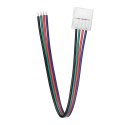 Złączka LED RGB 10mm, jednostronna, z przewodem