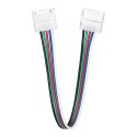 Złączka LED RGBW 12mm, dwustronna, z przewodem