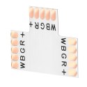 Złączka LED RGBW 12mm, trójnik "T"