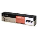 KUBAR SP 3, oprawa ścienno-sufitowa, 3xGU10, IP20, czarna
