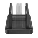 Uchwyt do terminala Thin-Client / mini PC Maclean, czarny, pasuje do uchwytów VESA, wolnostojący, MC-454