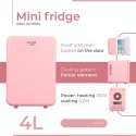 AD 8084 pink Mini lodówka 4l | chłodzenie i podgrzewanie | do domu i samochodu | system peltiera