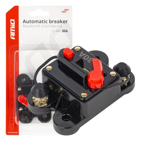 Samochodowy bezpiecznik automatyczny 30a 12v 24v 48v amio-03824