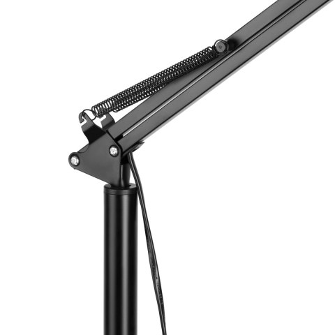 LUWES lampa podłogowa, 185 cm, E27, max. 18W, czarna
