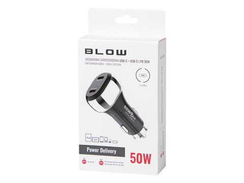75-776# Ładowarka samochodowa `g50a 2x usb-c 50w