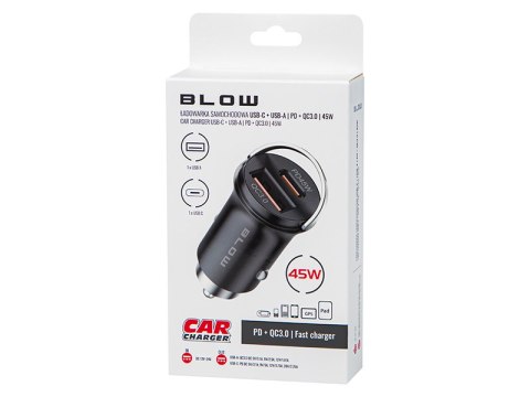 75-788# Ładowarka samochodowa 2x usb-a+usb-c 45w g50d