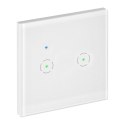 Włącznik podtynkowy podwójny Wi-Fi Tuya Smart Home, biały