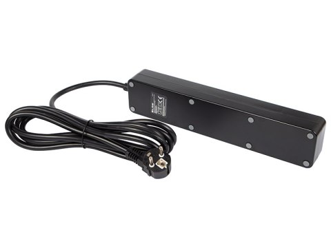 98-421# Inteligentna listwa zasilająca czarna 3m 2xusb+usb-c wifi tuya