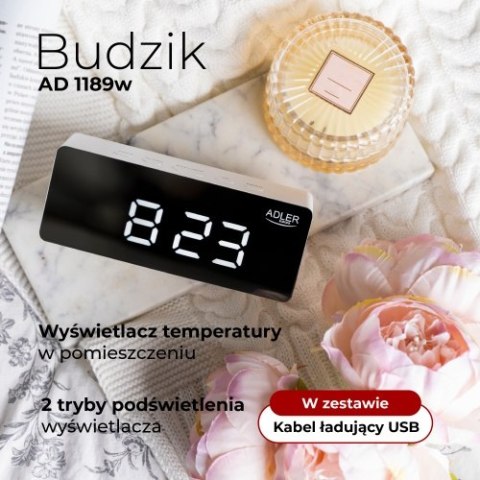 AD 1189 white Budzik