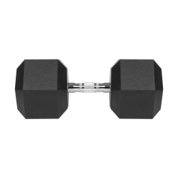 Hantel żeliwny gumowany HEX 35 kg REBEL ACTIVE