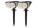 70-296# Lampa solarna led wbijany reflektor sl-26 2szt."