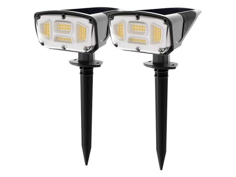 70-296# Lampa solarna led wbijany reflektor sl-26 2szt."