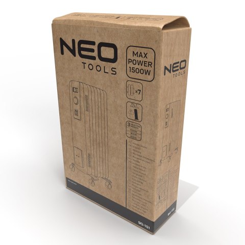 Grzejnik olejowy 1500W 7 żeber
