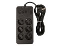 98-211# Przedłużacz sieciowy ps-630 6-gniazd 3xusb 1xusb-c 3m czarny 3x1mm