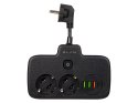 98-233# Rozgałęźnik ps-310u 3-gniazda 3xusb 0.1m czarny 2x1mm przedłużacz`