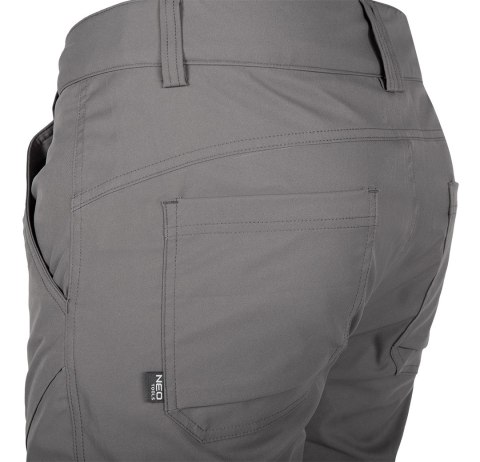 Spodnie robocze OUTDOOR, 2 way stretch, szare, rozmiar XS
