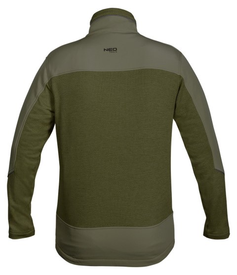 Bluza softshell OUTDOOR, zielona, rozmiar XXXL