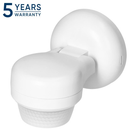 Czujnik ruchu 360st. IP65, 1200W, zasięg max. 24m, biały
