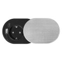 Gniazdo meblowe ?6cm, wpuszczane w blat z przesuwną pokrywką, ładowarką USB i przewodem 1,9m, 1x2P+Z (Schuko), 2xUSB (typ A+C; P