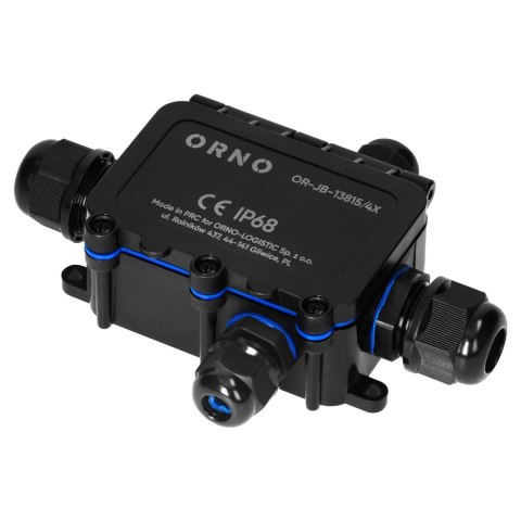 Puszka n/t HD IP68, 0,75-4,0mm? ,2 dławnice M20, 2 dławnice M16, układ X