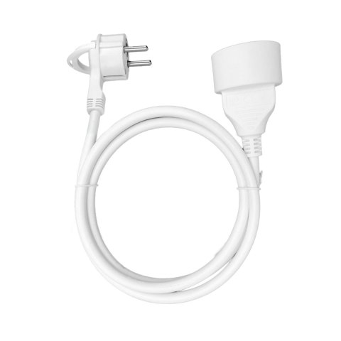 Przedłużacz domowy jednogniazdowy, 1x2P+Z 1,5m,kabel PVC H05VV-F 3x1,5mm?, 230VAC/16A