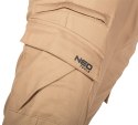 Spodnie robocze OUTDOOR, typu jogger, beżowe, rozmiar XXXL