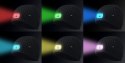 Czapka z latarka LED RGB, grafitowa