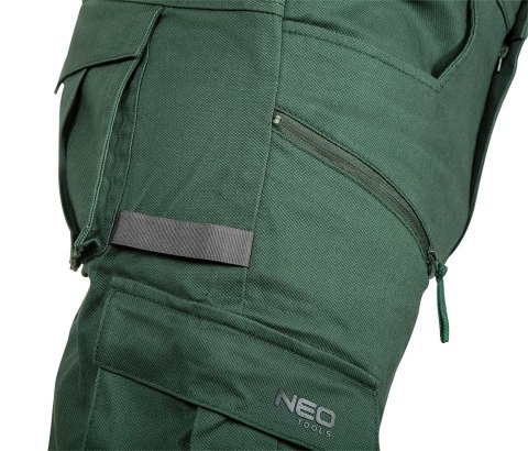 Spodnie robocze OUTDOOR, typu jogger, zielone, rozmiar XS