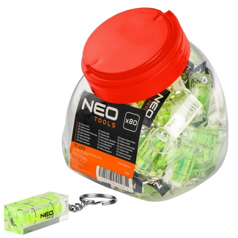 Poziomnica brelok NEO, wielokrotność 80 szt.