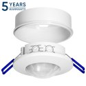 Czujnik ruchu 360°, IP20, 1200W, zasięg max. 8m, biały