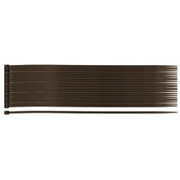 Opaski zaciskowe ogrodowe 2.5 x 200 mm, 50 szt., brązowe