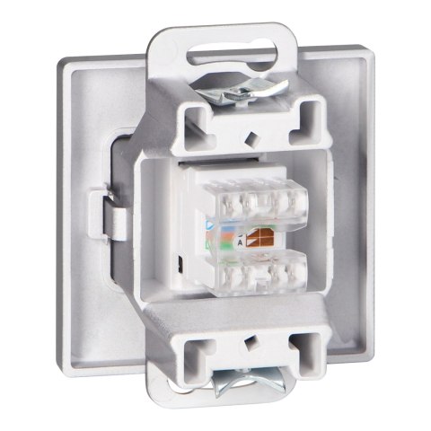 Gniazdo 1xRJ45 Cat5 Pearl, RJ45-5CAT/P1, antracyt
