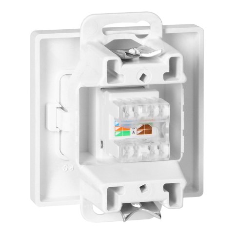 Gniazdo 1xRJ45 Cat5 Pearl, RJ45-5CAT/P1, biały