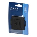 Gniazdo 1xRJ45 Cat5 Pearl, RJ45-5CAT/P1, czarny