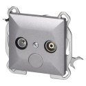 Gniazdo abonenckie "RTV" Pearl, 1,5dbt, GAP-P/K, antracyt