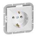 Gniazdo pojedyncze p/t 2P+Z Schuko Pearl, 16A, 250V, PT-17P, biały