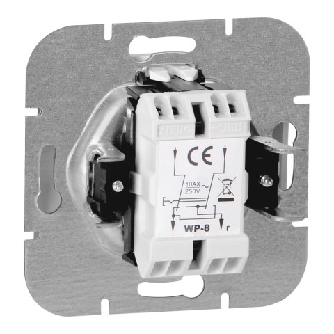 Łącznik krzyżowy p/t Onyx, 10A, 250V, WP-8O, biały