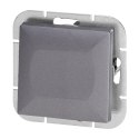 Łącznik krzyżowy p/t Pearl, 10A, 250V, WP-8P, antracyt