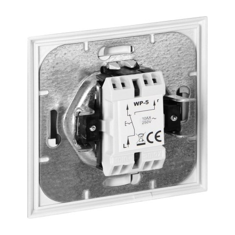 Łącznik p/t schodowy Luna, 10A, 250V, WP-5L, biały