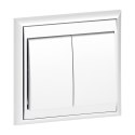 Łącznik p/t świecznikowy Luna, 10A, 250V, WP-2L, biały