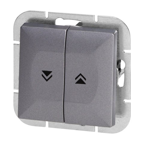 Łącznik roletowy p/t Pearl, 10A, 250V, WP-10P, antracyt