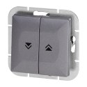 Łącznik roletowy p/t Pearl, 10A, 250V, WP-10P, antracyt