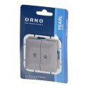 Łącznik roletowy p/t Pearl, 10A, 250V, WP-10P, antracyt