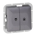 Łącznik roletowy p/t Pearl, 10A, 250V, WP-10P, antracyt