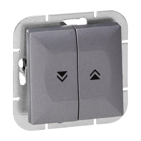 Łącznik roletowy p/t Pearl, 10A, 250V, WP-10P, antracyt
