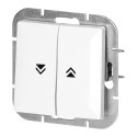 Łącznik roletowy p/t Pearl, 10A, 250V, WP-10P, biały