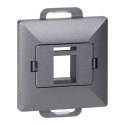 Płytka czołowa + 1xRJ45 Pearl, PC+ARJ45/P1, antracyt