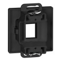 Płytka czołowa + 1xRJ45 Pearl, PC+ARJ45/P1, czarny